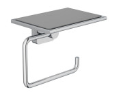 Тримач для туалетного паперу Kludi Vela S з полицею хром 2597105