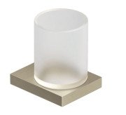 Склянка для зубних щіток Kludi Vela C з тримачем нікель брашований PVD 31975N5