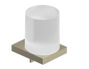 Диспенсер для рідкого мила Kludi Vela C з тримачем брашований нікель PVD 31976N5