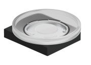 Мильниця для ванної кімнати Kludi Vela C з тримачем чорний матовий 3198539