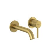 Змішувач для раковини Kludi Bozz настінний одноважільний брошуроване золото PVD 38244N076