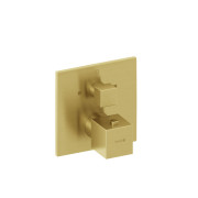 Термостат для душа Kludi Decus встраиваемый одновентильный брашированное золото PVD 54810N075