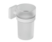 Склянка для зубних щіток Kludi Vela S з тримачем білий матовий 2597553