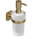 Диспенсер для рідкого мила Kludi Vela S з тримачем золото брошене PVD 25976N0