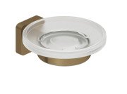 Мильниця для ванної Kludi Vela S з утримувачем брашована бронза PVD 25985N1