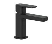 Змішувач для раковини Kludi Renon із донним клапаном чорний матовий 422663975