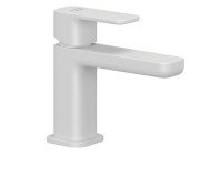 Змішувач для раковини Kludi Renon із донним клапаном білий матовий 422665375