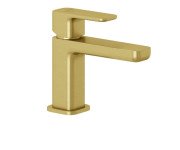 Змішувач для раковини Kludi Renon з донним клапаном брошуроване золото PVD  42266N075