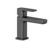 Змішувач для раковини Kludi Renon з донним клапаном збройова сталь PVD 42266N275