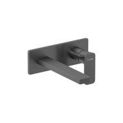 Змішувач для раковини Kludi Renon настінний одноважільний збройова сталь PVD 42244N275