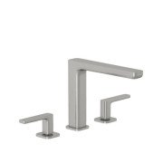 Змішувач для раковини Kludi Renon на 3 отвори брошурований нікель PVD 42393N575