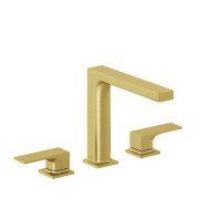 Смеситель для раковины Kludi Decus на 3 отверстия брашированное золото PVD 54393N075