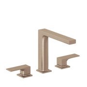 Смеситель для раковины Kludi Decus на 3 отверстия брашированная бронза PVD 54393N175