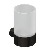 Склянка для зубних щіток Kludi Vela R з тримачем збройова сталь PVD 58975N2