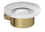 Мильниця для ванної Kludi Vela R з тримачем брошуроване золото PVD 58985N0