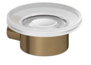 Мильниця для ванної Kludi Vela R з утримувачем бронзова бронза PVD 58985N1