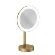 Дзеркало косметичне Kludi Vela R c LED-підсвічуванням брошуроване золото PVD 58995N0F