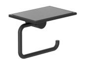 Тримач для туалетного паперу Kludi Vela R з полицею чорний матовий 5897139