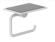 Тримач для туалетного паперу Kludi Vela R з полицею білий матовий 5897153