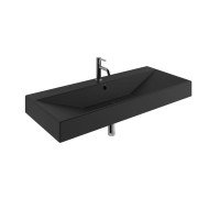 Раковина для ванной Kludi Resa 121х50,5 см керамика черный матовый 59WW12139