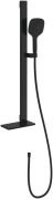 Ручний душ на штанзі Villeroy & Boch Infinity Showers матовий чорний TVS110002000K5