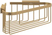 Кутова поличка-кошик для душу Villeroy & Boch Elements - Tender матове золото TVA15100900076