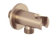 Шлангове підключення Kludi A-Qa з тримачем для душу брошурована бронза PVD 65567N100