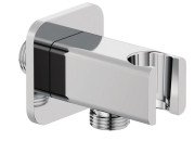 Шланговое подключение Kludi A-Qa с держателем для душа хром 655680500