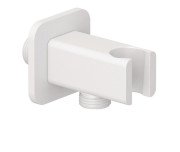 Шланговое подключение Kludi A-Qa с держателем для душа белый матовый 655685300