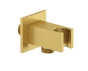 Шлангове підключення Kludi A-Qa з тримачем для душу брошуроване золото PVD 65569N000