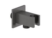 Шлангове підключення Kludi A-Qa з тримачем для душу збройова сталь PVD 65569N200