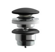 Донный клапан для раковины Kludi Push-Open черный матовый 104703900