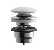 Донный клапан для раковины Kludi Push-Open белый матовый 104705300