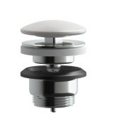 Донный клапан для раковины Kludi Push-Open белый матовый 104715300