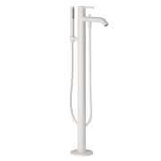 Смеситель для ванной Kludi Nova Fonte напольный с душевым гарнитуром белый матовый 385905315