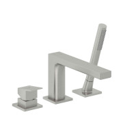 Змішувач на борт ванни Kludi Decus із душовим гарнітуром нікель PVD 54448N575