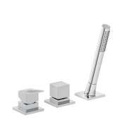 Змішувач на борт ванни Kludi Decus із душовим гарнітуром хром 544470575