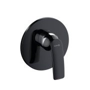 Смеситель для душа Kludi Balance встраиваемый однорычажный черный матовый/хром 527558775