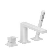 Змішувач на борт ванни Kludi Decus із душовим гарнітуром білий матовий 544485375