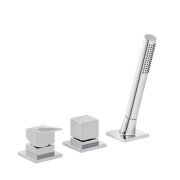 Смеситель на борт ванны Kludi Decus с душевым гарнитуром хром 544470575