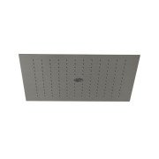 Верхній душ Kludi Asana вбудований 2-режимний 44х44 см збройова сталь PVD 69420N200