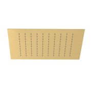 Верхній душ Kludi Asana вбудований 1-режимний 34х34 см золото брошуроване PVD 69400N000