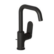 Змішувач для раковини Kludi X1 з донним клапаном чорний матовий 320273975