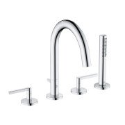 Смеситель на борт ванны Kludi Nova Fonte с душевым гарнитуром хром 204250515