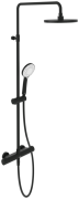 Душевая система Villeroy & Boch Universal Showers с термостатом матовый черный TVS109002000K5