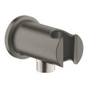 Подключение для душевого шланга Grohe Rainshower с держателелем для душа графит темный матовый 26658AL0
