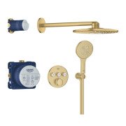 Душева система прихованого монтажу Grohe Grohtherm SmartControl із Rainshower SmartActive 310 холодний світанок матовий 34863GN0