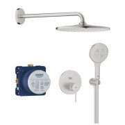 Душева система прихованого монтажу Grohe Essence з Rainshower Mono 310 суперсталь 25287DC0