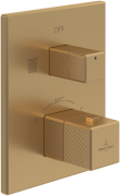 Термостат для душа Villeroy & Boch Mettlach встраиваемый матовое золото TVS12600300076