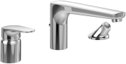 Смеситель на борт ванны Villeroy & Boch O.novo Start  на 3 отверстия хром TVT10500100061